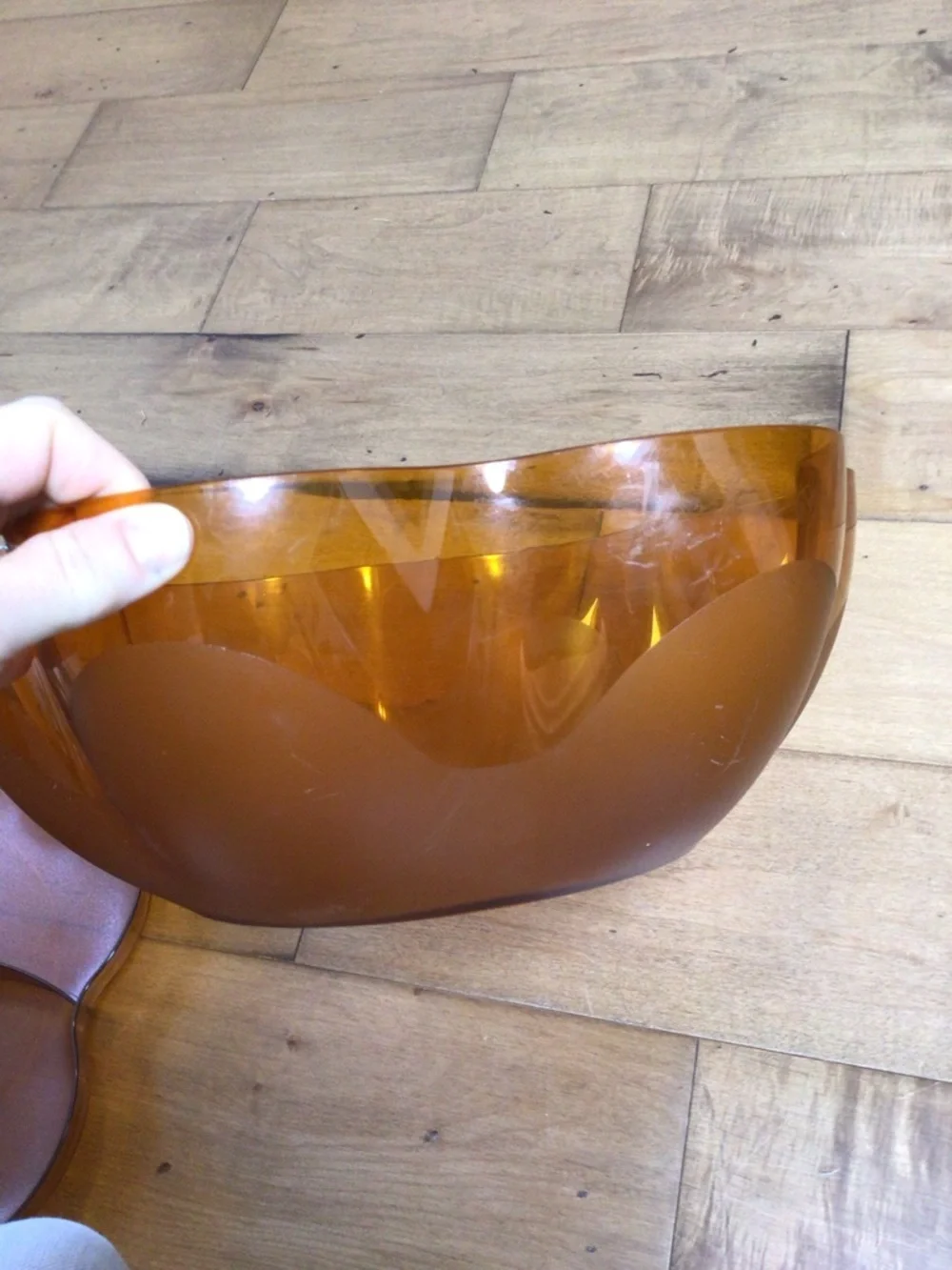 Vintage Tupperware Amber Chip Dip Serving Bowl Set Flower Divided Snack Tray.